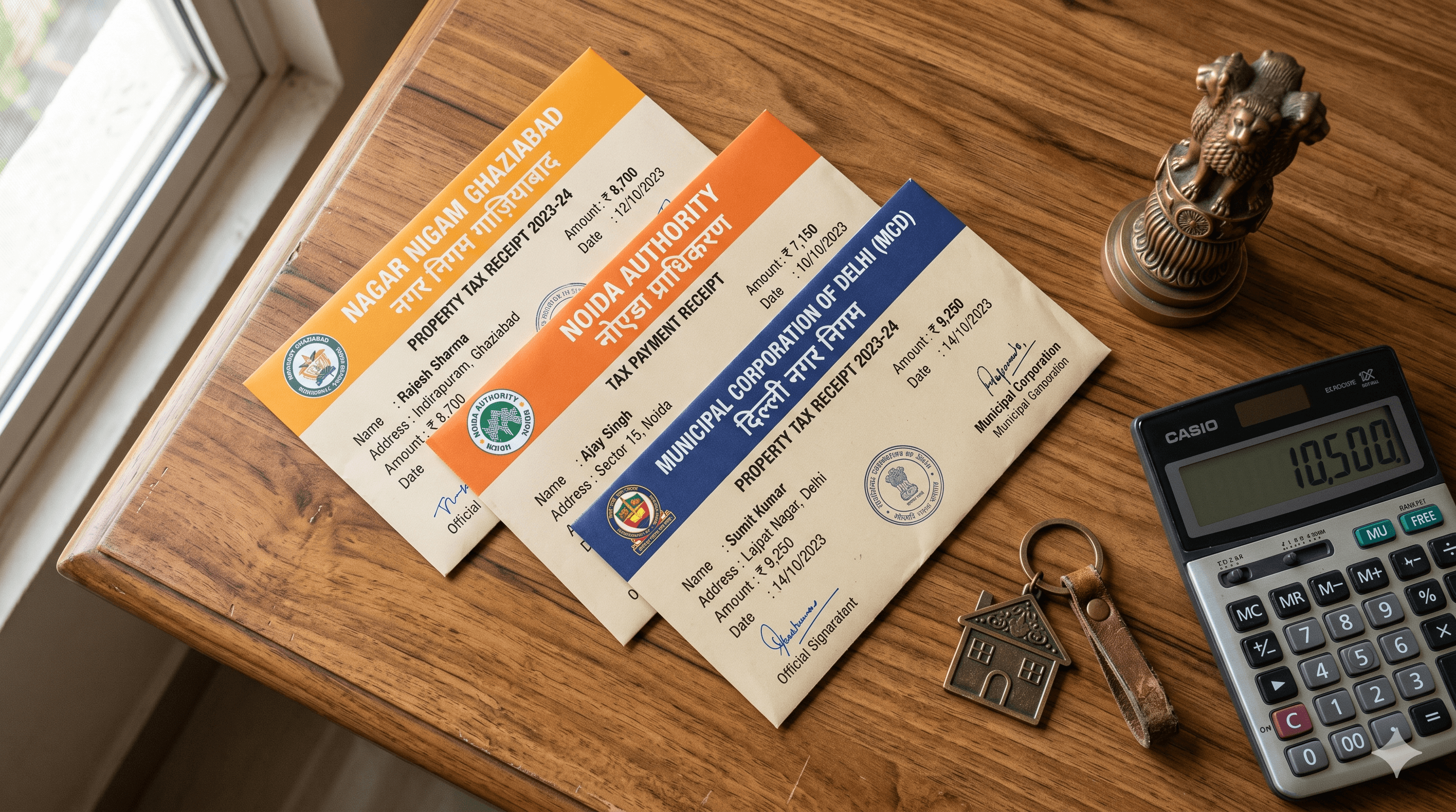 Property Tax in Ghaziabad, Noida and Delhi 2026 — Who Pays What, When, and the 20% Rebate Most Owners Miss
