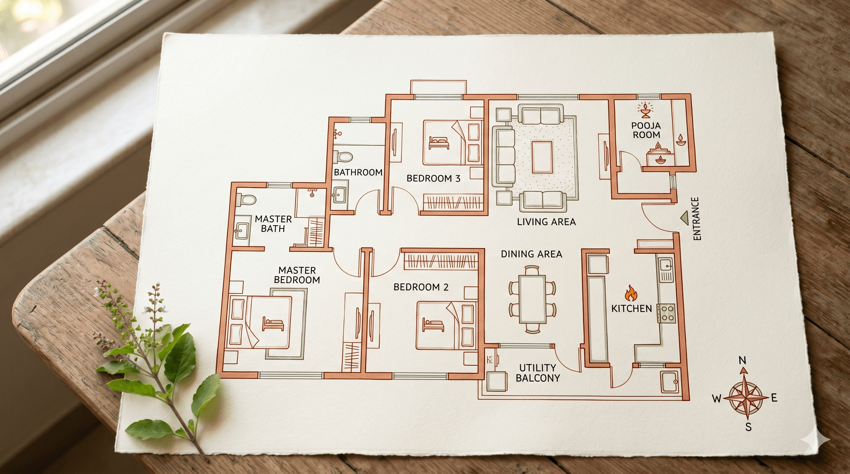 Vaastu for 3 BHK Flats 2026 — A Practical Room-by-Room Guide for NCR Buyers Who Want Positivity Without Renovating